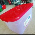 Multipurpose Rectangular Plastic Storage Box with Lid Stackable, BPA-Free, Large/Medium/Small Sizes. 