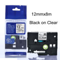 1PK 131 Clear Compatible for Brother Tze131 tze131 TZ131 Tze-131 12mm mini printer ribbon P-touch Label Maker PTD-210 PT-H110. 