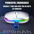 Wireless Mouse RGB Rechargeable Mice Wireless Computer Mause LED Backlit Ergonomic Gaming Mouse For Laptop PC. 