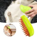 Cat Steam Brush Steamy Dog Brush Electric Cat Grooming Brush 3 In1 Dog Steamer Brush 3 In 1 Floating Hair Brush for Tangled. 