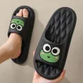 Summer Beach Slides Bathroom Anti Slip Slipper Non-Slip Home Flip Flops Cartoon Frog Soft Sandals. 