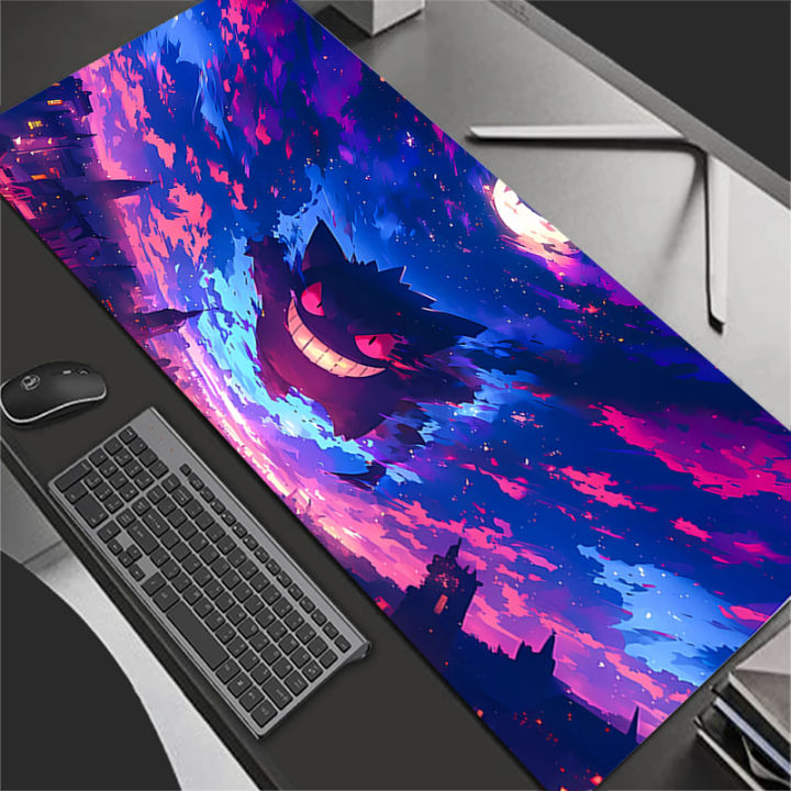 90x40cm%20Mouse%20Pad%20Gamer%20Large%20Computer%20Notebook%20Pc%20Mousepad%20xxl%20Carpet%20Gaming%20Accessories%20P-Pokemons%20G-Gengar%20Keyboard%20Desk%20Mat%20-%20Image%203