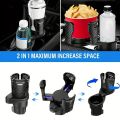 Adjustable Dual Cup Holder Car Mount Multifunction with Phone Holder Car Cup Expansion Adapter for Vehicle Cup Holers.
