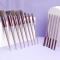 13 Pcs Makeup Brushes Set Eye Shadow Foundation Women Cosmetic Powder Blush Blending Beauty Make Up Tool For Beginner. 