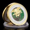 United States Naval Special Warfare Command Navy Seals Collectible Golden Plated Souvenir Coin Commemorative Coin Challenge Coin. 
