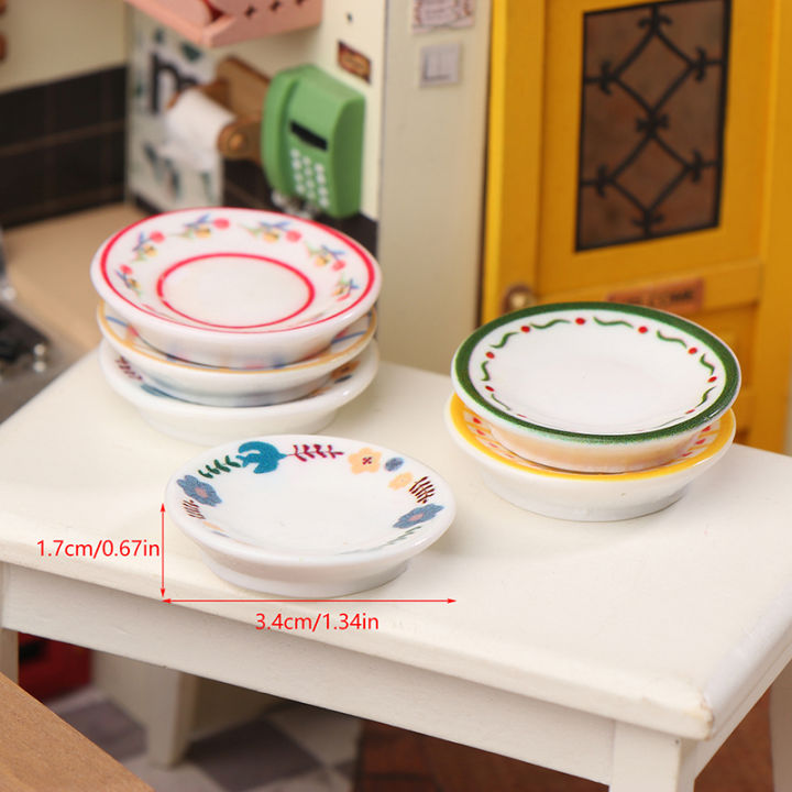 5Pcs%201/12%20Dollhouse%20Mini%20Plates%20Dishes%20Model%20Dollhouse%20Simulation%20Kitchen%20Decoration%20Dolls%20House%20Accessories%20Pretend%20Play%20Toys%20-%20Image%206