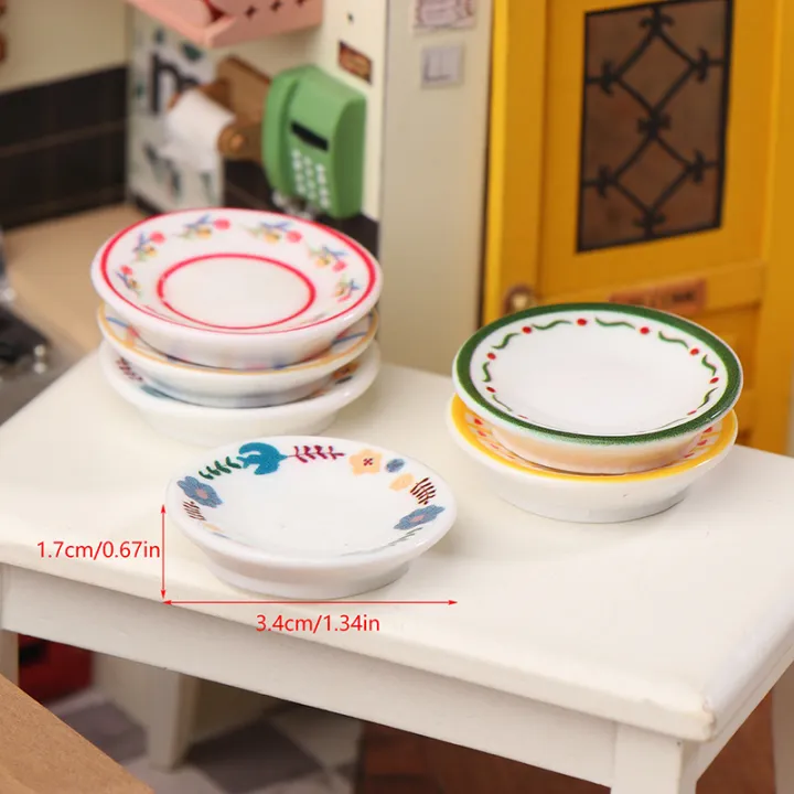 5Pcs%201/12%20Dollhouse%20Mini%20Plates%20Dishes%20Model%20Dollhouse%20Simulation%20Kitchen%20Decoration%20Dolls%20House%20Accessories%20Pretend%20Play%20Toys%20-%20Image%206