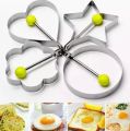 Fried Egg Mold, Pack of 4 Stainless Steel Egg Ring Egg Shaper Pancake Mold. 