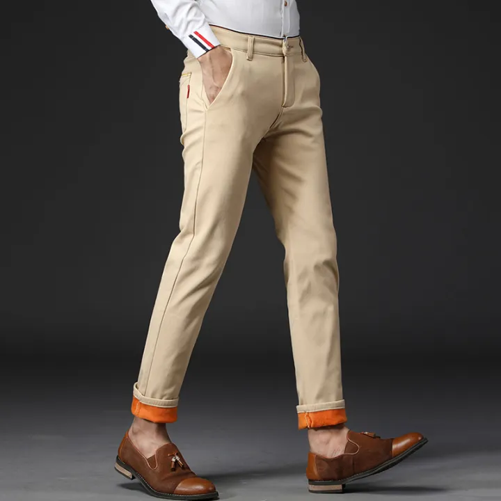 Winter%20Men%20Korean%20Fashion%20Straight%20Leg%20Pants%20Winter%20Snow%20Warm%20Thermal%20Thicken%20Casual%20Pants%20New%20Fleece%20Slim%20Fit%20Business%20Trousers%20-%20Image%204