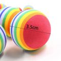 1 Pcs Colorful Cat Toy Interactive Ball Toys For Cats Play Chewing Rattle Scratch Foam Ball Training Cat Scratcher Cat Accessories. 