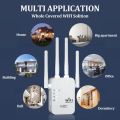 New Original 2.4G WiFi Extender With 4 Antenna 2LAN 300 Mbps WiFi Signal Booster Amplifier WiFi Range Extender. 