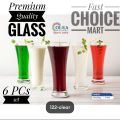 Transparent 300ml Juice Glass/Olila-W26/ Lacchi Glass (6 pieces)set.