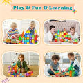 5.5cm Magnetic Building Blocks Magnetic Force Plate Children's Toys, Creative Architect Toys, Handheld Children's .