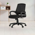 CL-EC-03p (কালো) স্ট্রং ব্যাক সাপোর্টেড স্মার্ট অফিস এক্সিকিউটিভ চেয়ার (ডিম জাল) - chair. 