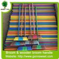 Heavy Duty Floor Cleaning Brush with 48in Long Handle Plastic Broom 16in Wide Floor Sweeper Cleaning Tool for Indoor Outdoor. 