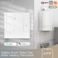 Moes Tuya Zigbee Thermostat Room Temperature Controller of Water/Electric Floor Heating Gas Boiler Humidity Support Alex 5A/16A. 