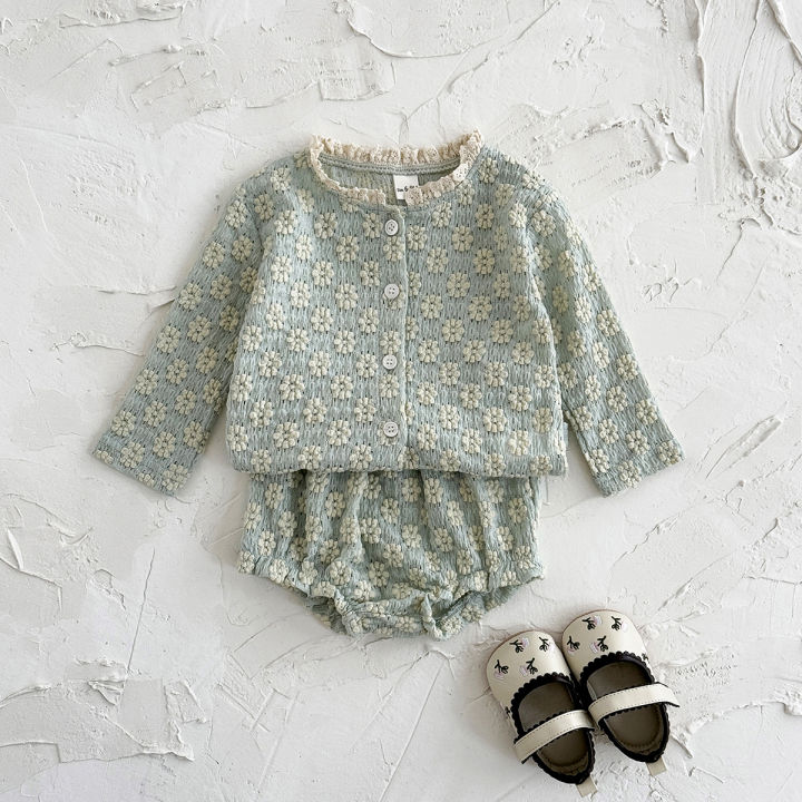 Summer%20Hot%20European%20Style%20Style%20Floral%20Embroidery%20Baby%20Onesie%20Set%20Breathable%20Long%20Sleeve%20Top%20+%20Shorts%20Baby%202Pcs%20Set%20-%20Image%206