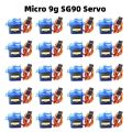 Bulk Pack 5/10/20pcs SG90 Micro Servo Motors 9g Load 180/360 Degree Rotation Mount Kit for RC Cars Airplanes Arduino UNO DIY.