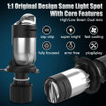 H4 Lens Headlights 160W 90000LM Auto Lamp Mini Lens LED 9003 HIB2 Bulbs Car Motorcycle Dual Projector Len LED Automotive 12V 24V.