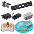 Train Track Building Blocks For MOC Power Functions Parts Motor Battery Box Infrared Speed Remote Control Receiver for Legoeds.