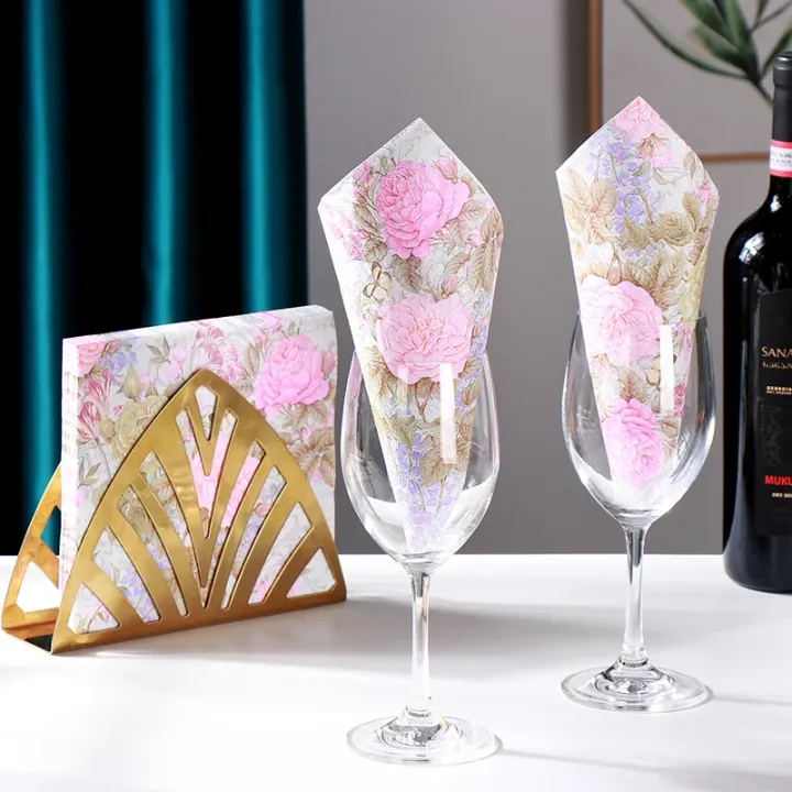 20pcs/Pac%2033cm%202Ply%20Colorful%20Printed%20Napkin%20Pink%20Flower%20Square%20Butterfly%20Valley%20Bart%20Paper%20Wedding%20Pure%20Wood%20Pulp%20Paper%20Placemat%20-%20Image%203