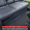 for Tesla Model Y Juniper Seat Kick Pad Cover, Interior Strip Corner Guard Accessories 16/2000  Anti-kick pad under the rear sea. 