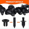 Car Plastic Fairing Rivet Setting Panel Fastener Clips Push Pin Auto Fastener 6mm Interior Amagi. 