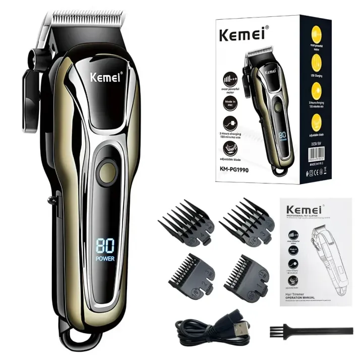 Kemei%20Men%20Hair%20Clipper%20KM-PG1990A%20USB%20Rechargeable%20Electric%20Professional%20Cordless%20Hair%20Trimmer%20Men's%20Hair%20Cutting%20Machine%20Shaver%20-%20Image%208