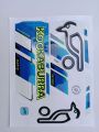New 3D 2024 Latest KOOKABURRA RAPID  PRO Blue Edition Top Quality Cricket Bat Sticker For Professional Players. 