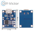 10Pcs TP4056 TC4056 5V Type-C Micro USB 1A 18650 With Protection Charger Lithium Battery Charging Board for Arduino Diy Kit. 