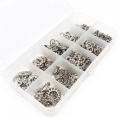 150pcs Assorted External & Internal Toothed Serrated Lock Washers M3-M8 Stainless Steel 304 A2-70 Set for Hardware.