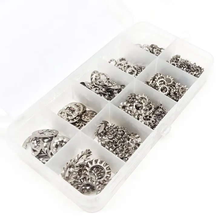 150pcs%20Assorted%20External%20&%20Internal%20Toothed%20Serrated%20Lock%20Washers%20M3-M8%20Stainless%20Steel%20304%20A2-70%20Set%20for%20Hardware%20-%20Image%204