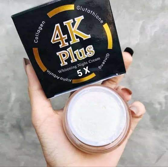 4k plus 5x whitening night cream -20gm(Thailand)