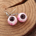 Funny Horror Bloodshot Halloween Eyeball Earrings Simulation 3D Eyeballs Gothic Earrings Pendant Halloween Cosplay Jewelry . 