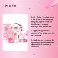 LAIKOU Sakura Face Serum Moisturizer Cream Sleeping Mask Cleansing Mud Mask Brightening Reduce Spots Wrinkles Combo Set.