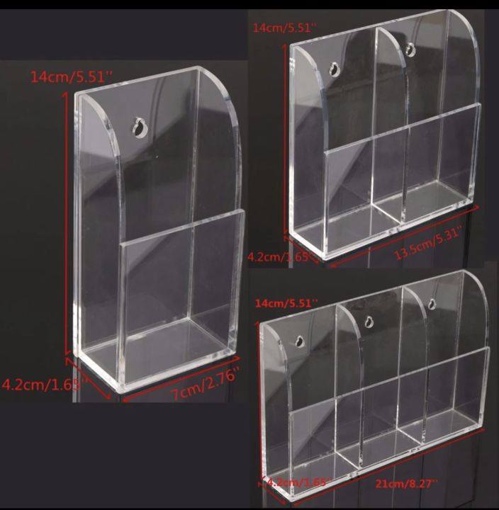 Clear%20Remote%20Control%20Holder%20Wall%20Mount%20(one%20/Two/Three%20Compartments)%20-%20Image%205