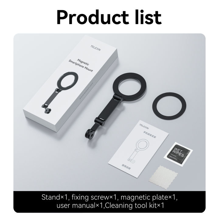 TELESIN%20Mobile%20Phone%20Magnetic%20Stand%20For%20Iphone%2016%2015%2014%2013%2012%20Andriod%20Phone%20Two%20Claw%20Adapter%20For%20Smart%20phone%20Magnetic%20mount%20-%20Image%207