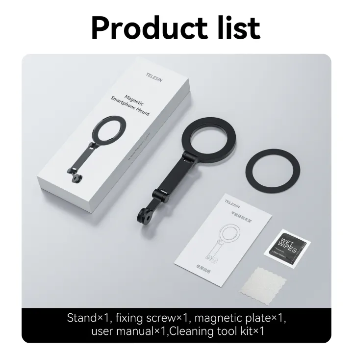 TELESIN%20Mobile%20Phone%20Magnetic%20Stand%20For%20Iphone%2016%2015%2014%2013%2012%20Andriod%20Phone%20Two%20Claw%20Adapter%20For%20Smart%20phone%20Magnetic%20mount%20-%20Image%207