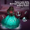 Electric  Dancing Angel Doll Fashion Wedding Dress Princess Music Singing With LED Light  For Girls And Kids Birthday Gift. 