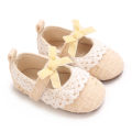 Cute White Lace Children's Shoes Princess Shoes Walking Shoes Butterfly Bow Cotton Soft And Comfortable Suitable For 0-18M. 