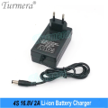 Turmera 16.8V Screwdriver Drill Battery Case 4S 30A BMS 18650 Hoder 16.8V 2A Lithium Battery Charger for 14.4V Shura Shrika  Use. 