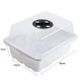 1-5PCS Planting Seed Cover Nursery Tray Box 12 Holes Plant Seedling Germination Planting Pot Mini Greenhouse Plant Starter Tray. 