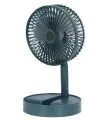 rechargeable Electric Fan Mini Foldable Telescopic Fan Low Noise Portable Folding Telescopic Small Desktop Fan.