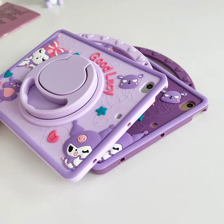 Sanrio%20Hello%20Kitty%20Silicone%20Tablet%20Case%20-%20Soft,%20Cute,%20and%20Durable%20Protective%20Cover%20iPad%2010.2%20Inch%207/8/9th%20Generation%20-%20Cartoon%20-%20Image%203