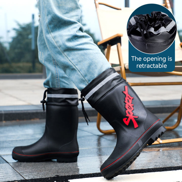 Mid-calf%20Rain%20Boots%20Men%20Slip-On%20Waterproof%20Rubber%20Rain%20Shoes%20Work%20Mud%20Boots%20Warm%20Durable%20Non-Slip%20Boots%20Farming%20Fishing%20Camp%20-%20Image%206