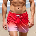 Men's Solid Color Swimming Trunks Comfortable And Breathable Swim Trunks Bathing Suit Drawstring With Pockets For Diving Surfing. 
