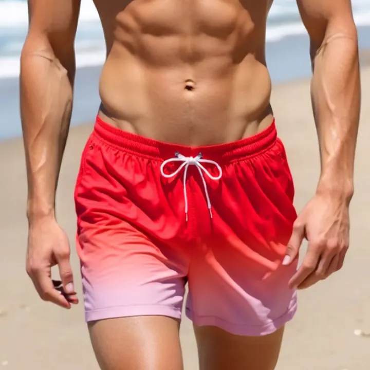 Men's%20Solid%20Color%20Swimming%20Trunks%20Comfortable%20And%20Breathable%20Swim%20Trunks%20Bathing%20Suit%20Drawstring%20With%20Pockets%20For%20Diving%20Surfing%20-%20Image%203