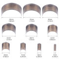 10pc Half Circle Punching Die, Belt Tail Puncher, Leather Bag Shoulder Tail Punching Tool, C-Type Hole Cutting Die Head Mold.