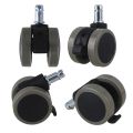 5Pcs Office Chair Wheels Replacement-Office Chair 2''Casters,Smooth & Safe Rolling for All Floors Including Hardwood and Carpet. 