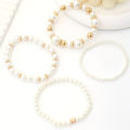 4-piece Suit New Ins Summer Love Pearl Bracelet Minority Female Bracelet Suit.